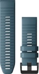 Garmin Quickfit 26mm gråblå silikonarmband 010-12864-03