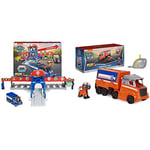 Paw Patrol Big Truck Pups, Truck Stop HQ, 91.4-cm-wide Transming Playset & Big Truck Pups Zuma Transforming Toy Truck with Collectible Action Figure, Kids’ Toys for Ages 3 and up