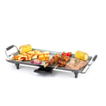 Electric Teppanyaki Grill Tabletop Griddle BBQ Barbecue Garden 2 Spatulas 2in1
