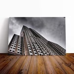 Big Box Art Canvas Print Wall Art Empire State Building New York City (4) | Mounted & Stretched Framed Picture | Home Decor for Kitchen, Living Room, Bedroom, Hallway, Multi-Colour, 30x20 Inch