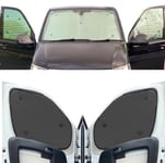 Kit Store de fenêtre Compatible avec VW Caddy (Date 2020) (kit Complet + hayon + fenêtre de Toit), Couleur arrière Anthracite, réversible et Thermique