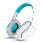 Casque Bluetooth V4.1 KOTION EACH B3506 Microphone - Blanc / Bleu clair