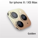 For Iphone Xr X Xs Max Change To 11 Pro Fake Camera Gold