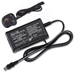 Adhiper Replacement AC-L100 AC Power Adapter Kit Compatible for Sony AC-L10A AC-L10B AC-L10C AC-L15A/B AC-L100C Compatible for Handycam DCR-TRV MVC-FD DSC-S30 DSC-F707 and More Cameras