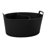 (Black)Slow Cooker Divider Anti Leakage Slow Cooker Liner Silicone For Home