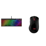 HYPERX Alloy Elite 2 – Mechanical Gaming Keyboard & HX-MC006B Pulsefire Dart - Wireless RGB Gaming Mouse - Software-Controlled Customization - 6 Programmable Buttons