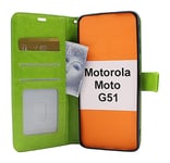 Crazy Horse Wallet Motorola Moto G51 (Grön)