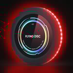 Laddningsbar LED-frisbee - 16 miljoner färger RGB - Smarta lägen - Automatisk tändning - Rolig present till jul, födelsedag och camping red