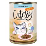 Catessy bitar i sås eller gelé kattmat 12 x 400 g - Lax i gelé