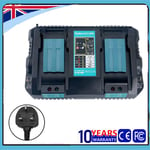 FOR Makita DC18RD 18v Li-Ion Twin Double Port Rapid Battery Charger 240V
