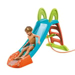 FEBER - Toboggan Slide Plus Aquatique | Toboggan Exterieur Enfant avec Trou, échelles antidérapantes, Multicolores, Robustes et faciles à Assembler, pour Les Enfants de 2 à 7 Ans