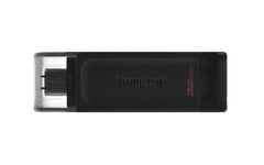 Kingston Technology DataTraveler 70 USB-minnepenn 32 GB USB Type-C 3.2 Gen 1 (3.1 Gen 1) Sort