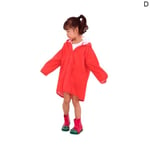 Baby Kid Children Dinosaur Rain Coat Poncho Rainwear Jacket Red Xxl