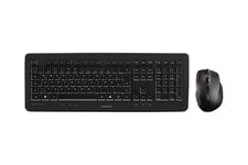 CHERRY DW 5100 - sats med tangentbord och mus - belgisk - svart Inmatningsenhet