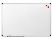 Whiteboard 90x60 cm magnetisk med aluminiumsramme inkl. 1 marker og 2 magneter