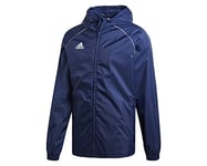 adidas CORE18 RN JKT Jacket Mens, Bleu Foncé/Blanc, XXL