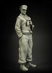 Unpainted 1/35 German Soldier Waffen-SS WWII Resin Figure Model Kit Unassembled