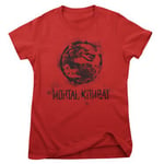 Mortal Kombat Distressed Dragon Girly Tee, T-Shirt