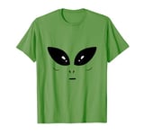 Alien Face, DIY Lazy Halloween Costume, Kids Green Alien T-Shirt