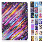 Rose-Otter for Kindle Fire 7 (2019) (2017) (2015) Case PU Leather Wallet Flip Case Card Holder Kickstand Shockproof Bumper Cover with Pattern Rainbow
