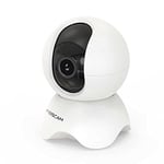 Foscam X5 5MP Super HD WiFi Caméra de Surveillance pivotante et inclinable 83 x 76 x 114 mm Blanc