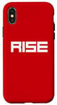 Coque pour iPhone X/XS Rise | Succès, bonheur, joie et enthousiasme | Up in the Air
