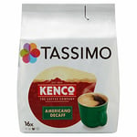 Tassimo Kenco Decaf Coffee Pods (Pack of 5, 80 pods in total, 80 servings)