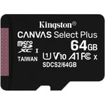 Kingston Micro Sd 64 Gb Minneskort Class 10