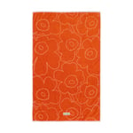 Marimekko Piirto Unikko bath towel 100x160 cm Burnt orange-pink