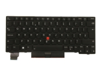 Primax - Ersättningstangentbord för bärbar dator - med Trackpoint - bakgrundsbelyst - QWERTY - brittisk - svart - FRU - för ThinkPad L13 Gen 2 L13 Yoga Gen 2 X13 Gen 1