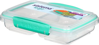 Sistema Small Split to GO Food Storage Container | 350 Ml | Lunch Box with Compa