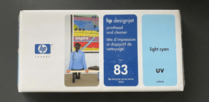 Genuine HP 83 UV Printhead & Cleaner LIGHT CYAN  DESIGNJET 5000 SERIES (INC VAT)