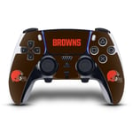 OFFICIAL NFL CLEVELAND BROWNS VINYL SKIN FOR SONY PS5 DUALSENSE EDGE CONTROLLER