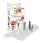 ScrapCooking Tyllset 3 st, Volanger 3D -