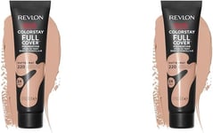 Revlon Colorstay Full Cover Longwear Matte Foundation, Heat & Sweat Resistant Li