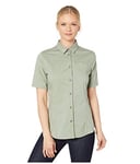 FJÄLLRÄVEN High Coast Stretch Shirt S W Short-Sleeved T-Shirt with Chest Pocket Women's, Womens, Short Sleeve T-Shirt with Chest Pocket, F89846, Green (Sage Green), L