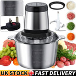 3L Electric Chopper Food Processor Multi Blender Meat Fruit Vegetable Nuts Mixer