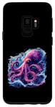 Coque pour Galaxy S9 Pieuvre mystique art abstrait tentacules idée créative