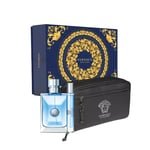 Versace Pour Homme Eau De Toilette Spray 100ml + 10ml + Trousse Bag Gift Set