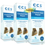 3x CCS Swedish Foot Cracked Heel Repair Balm For Rough Dry And Cracked Heels 75g