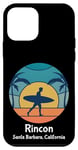 Coque pour iPhone 12 mini Rincon Santa Barbara California Surf Vintage Surfer Beach