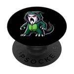 Costume de fantôme portant un dinosaure pour Halloween Cosplay T-Rex PopSockets PopGrip Adhésif