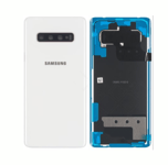 Samsung Galaxy S10 Plus- Ceramic White takaosa akkukuorella