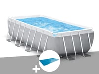 Kit piscine tubulaire Intex Prism Frame rectangulaire 4,00 x 2,00 x 1,22 m + Bâche à bulles