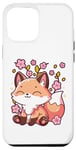iPhone 15 Plus Kawaii Japanese Fox Sakura Cherry Blossom Festival Spring Case
