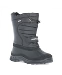 Trespass Childrens Unisex Youths Dodo Winter Snow Boots - Black - Size UK 7