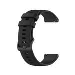 Klockarmband silikon Svart Honor Watch GS 3i/GS3/GS Pro/Magic Watch 2
