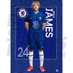 Be The Star Posters Chelsea FC James Headshot 21/22 Poster A3 - Officially Licensed Product