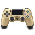 Ergonomics Design Wireless Bluetooth ps4 controller gamepad Joystick Controller No delay Colorful wireless gamepad for play with Touch Function, Double Vibration, Wireless Connection,Gold