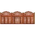 Sticker mural bois 160x60cm - Déco murale magnifique - Tête de lit ouzbek - Reproduction bois pour murs - Décoration intérieure.